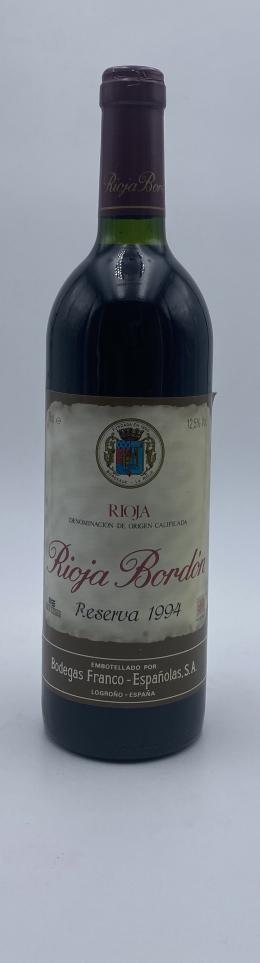 195   -  Rioja Bordón Reserva 1994