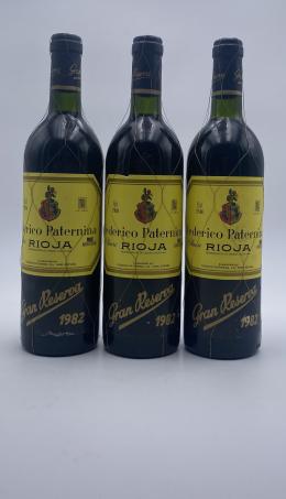 205   -  Federico Paternina Gran Reserva 1982 (lote 3 botellas)