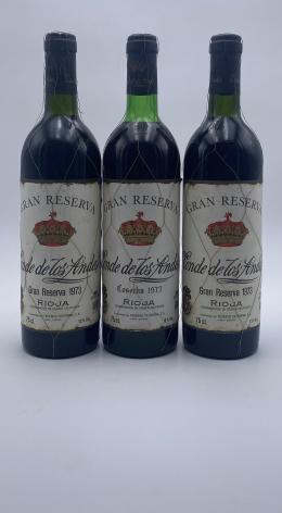 65   -  Conde de los Andes Gran Reserva 1973 (3 botellas)
