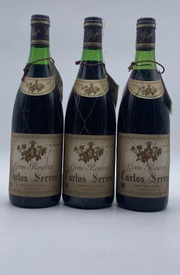 169   -  Carlos Serres Gran Reserva 1973 (3 botellas)