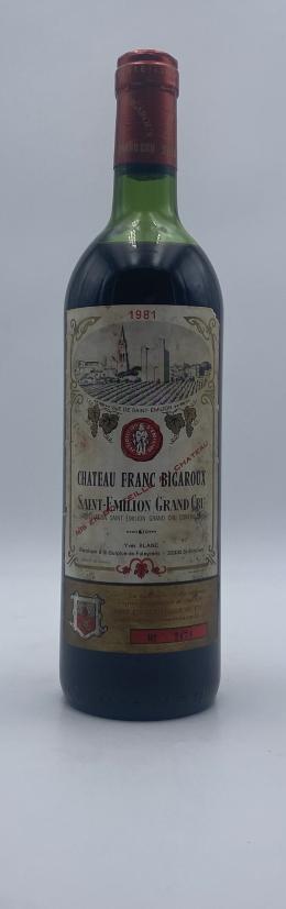 242   -  Château Franc Bigaroux Saint-Émilion Grand Cru 1981